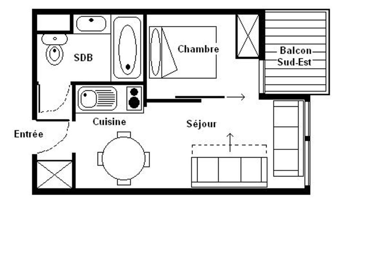 Appartement Cozy 2 Pieces - Proche Pistes Et Commerces - Balcon Sud/Est - 4 Pers - Fr-1-344-1023 Сен-Мартен-де-Бельвіль Екстер'єр фото